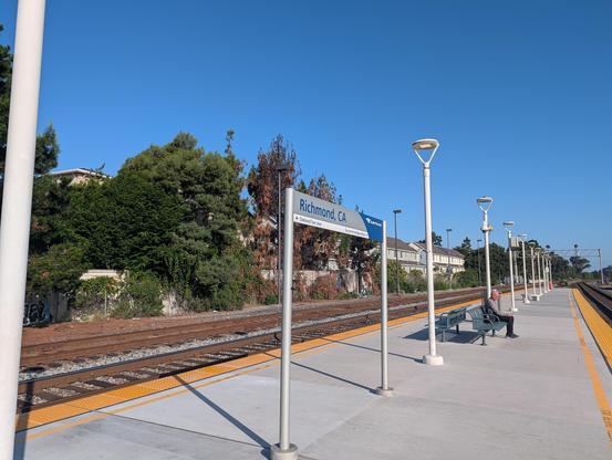 Richmond, CA Amtrak platform