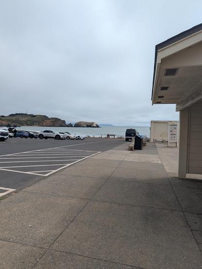 Old bus stop at Rodeo Beach